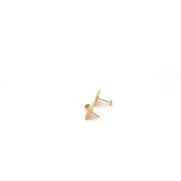 18K Gold Earrings Screw Type - Picture 5 of 5